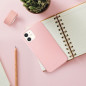 Apple iPhone X Hülle Roar Space Monochromatische, Elegant  Rosa