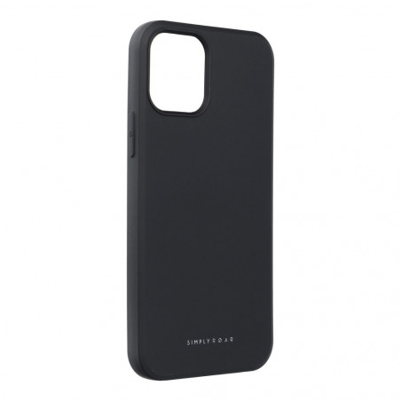 Apple iPhone 12 Hülle Roar Space Monochromatische, Elegant  Schwarz