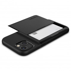 Apple iPhone 13 Hülle Spigen Slim Armor CS Schwarz