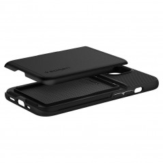 Apple iPhone 13 Hülle Spigen Slim Armor CS Schwarz