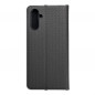 Samsung Galaxy A13 LTE Book Handytaschen LUNA Book Carbon Kohlenstoff-Faser, Elegant  Schwarz