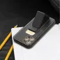 Apple iPhone 13 Hülle LEATHER Case Kickstand Schwarz