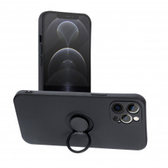 Apple iPhone 13 Pro Max Hülle Silicone ring Schwarz