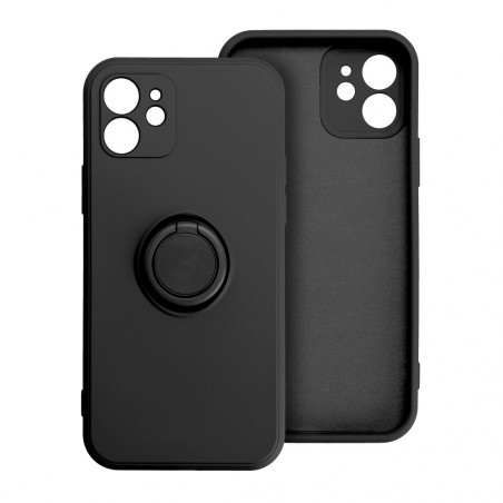 Apple iPhone 8 Hülle Silicone ring Schwarz