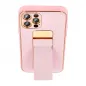 Apple iPhone 13 Hülle LEATHER Case Kickstand Rosa