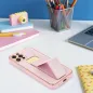 Apple iPhone 13 Hülle LEATHER Case Kickstand Rosa