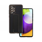 Samsung Galaxy A52 5G Hülle LEATHER Case Kickstand Schwarz
