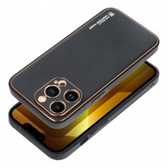 Apple iPhone 13 Pro Hülle Leather Schwarz
