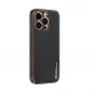 Apple iPhone 13 Pro Hülle Leather Schwarz