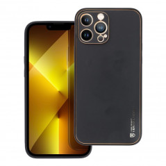 Apple iPhone 13 Pro Max Hülle Leather Schwarz
