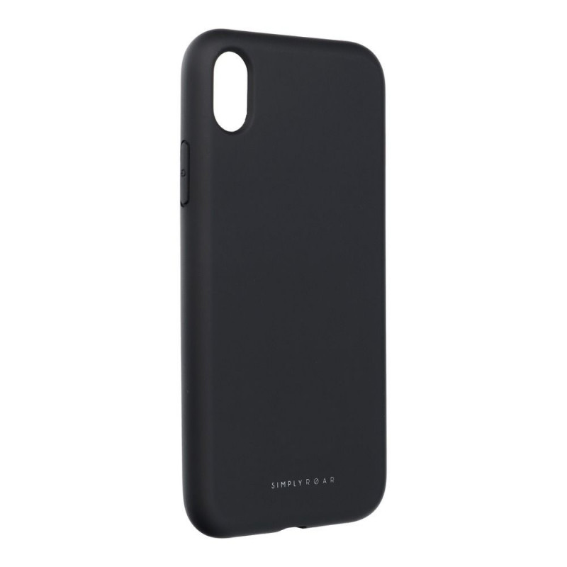 Apple iPhone XR Hülle Roar Space Monochromatische, Elegant  Schwarz