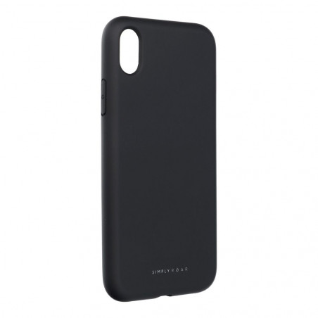 Apple iPhone XR Hülle Roar Space Monochromatische, Elegant  Schwarz