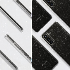 Samsung Galaxy S21 FE 5G Hülle Spigen Liquid Crystal Kristallklar  Glitzerkristall