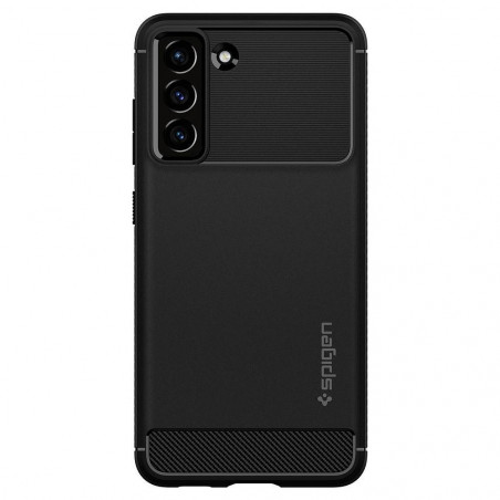 Samsung Galaxy S21 FE 5G Hülle Spigen Armor Kohlenstoff-Faser, Elegant  Schwarz