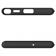 Samsung Galaxy S22 Ultra Hülle Spigen Ultra Hybrid Kristallklar  Matt Schwarz
