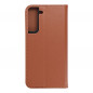 Samsung Galaxy S22 Plus Book Handytaschen Leather case SMART PRO Elegant  Braun
