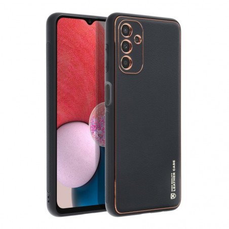 Samsung Galaxy A04s Hülle Leather Schwarz