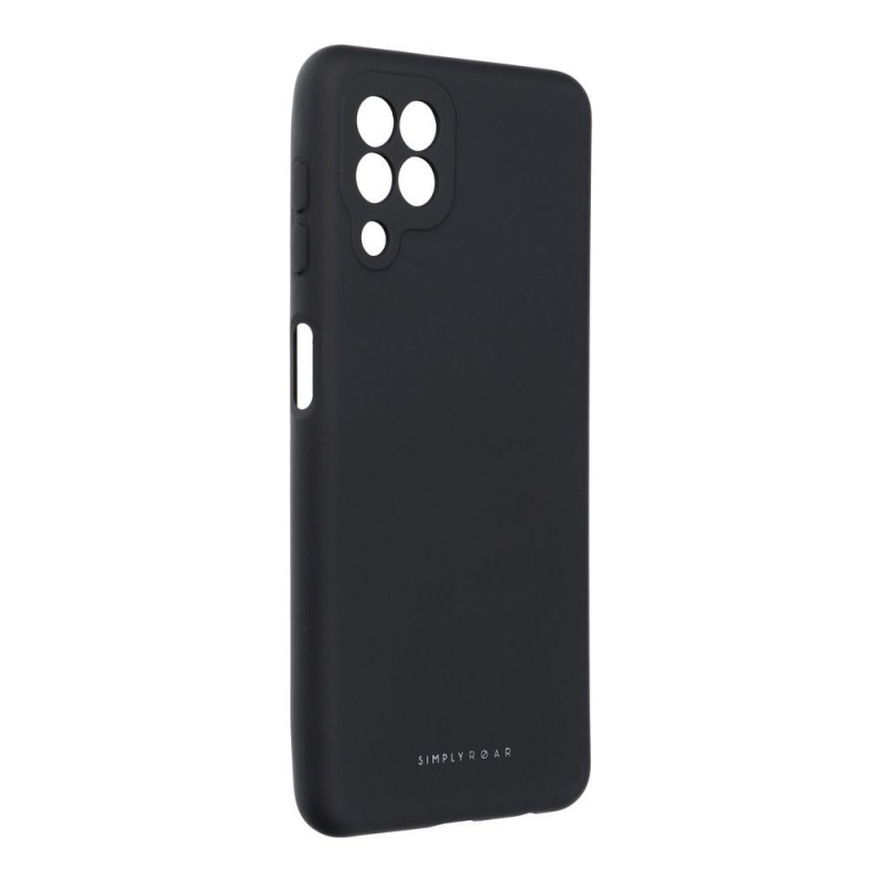 Samsung Galaxy A22 LTE Hülle Roar Space Monochromatische, Elegant  Schwarz