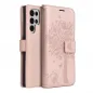 Samsung Galaxy S22 Ultra Book Handytaschen MEZZO Book Baum  Roségold
