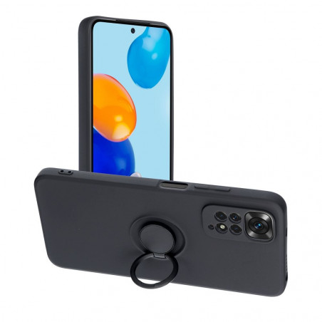 XIAOMI Redmi Note 11 Hülle Silicone ring Schwarz