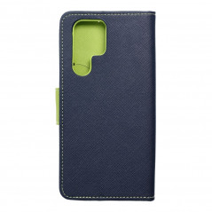 Samsung Galaxy S22 Ultra Book Handytaschen Fancy Book Marine / Limette