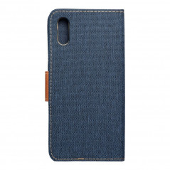 XIAOMI Redmi 9C NFC Book Handytaschen CANVAS Book Navy blau