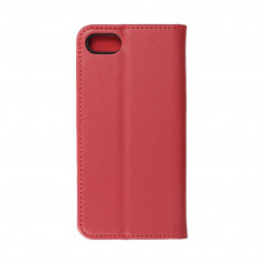 Apple iPhone SE 2022 5G Book Handytaschen Leather case SMART PRO Elegant  Rotwein 