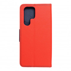 Samsung Galaxy S22 Ultra Book Handytaschen Fancy Book Rot / Marine