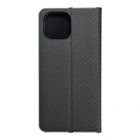 XIAOMI Mi 11 Lite 5G NE Book Handytaschen LUNA Book Carbon Kohlenstoff-Faser, Elegant  Schwarz