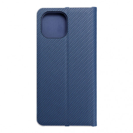 XIAOMI Mi 11 Lite 5G NE Book Handytaschen LUNA Book Carbon Kohlenstoff-Faser, Elegant  Blau