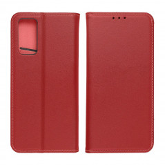 XIAOMI Redmi 9C NFC Book Handytaschen Leather case SMART PRO Elegant  Rotwein