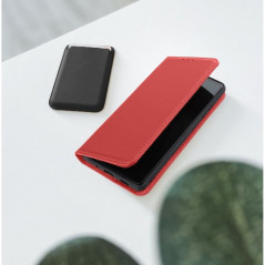 XIAOMI Redmi 9C NFC Book Handytaschen Leather case SMART PRO Elegant  Rotwein