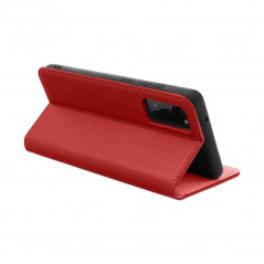 XIAOMI Redmi 9C NFC Book Handytaschen Leather case SMART PRO Elegant  Rotwein
