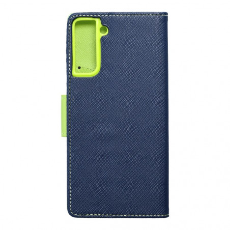 Samsung Galaxy S21 Plus 5G Book Handytaschen Fancy Book Marine / Limette