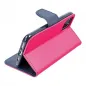 Apple iPhone 7 Book Handytaschen Fancy Book Rosa / Marineblau
