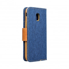 Apple iPhone 6 6S Book Handytaschen CANVAS Book Navy blau
