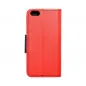 Apple iPhone SE Book Handytaschen Fancy Book Rot / Marine