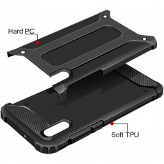 XIAOMI Redmi 9C NFC Gehärtete Abdeckung Armor Schwarz