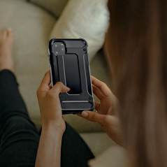 XIAOMI Redmi 9C NFC Gehärtete Abdeckung Armor Schwarz