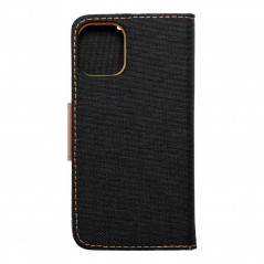 Apple iPhone 12 mini Book Handytaschen CANVAS Book Schwarz