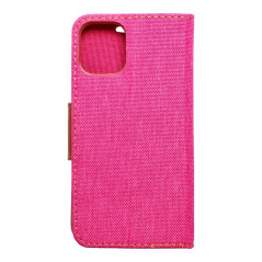Apple iPhone 12 mini Book Handytaschen CANVAS Book Rosa