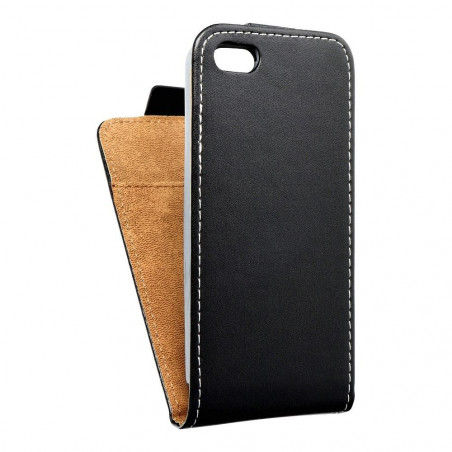 Apple iPhone 5 5S Flip Handytaschen Slim Flexi Fresh Schwarz