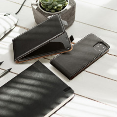 Apple iPhone SE Flip Handytaschen Slim Flexi Fresh Schwarz