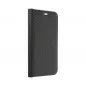 Apple iPhone XR Book Handytaschen LUNA Book Carbon Kohlenstoff-Faser, Elegant  Schwarz
