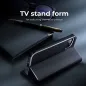 Apple iPhone XR Book Handytaschen LUNA Book Carbon Kohlenstoff-Faser, Elegant  Schwarz