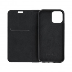 Apple iPhone XR Book Handytaschen LUNA Book Carbon Kohlenstoff-Faser, Elegant  Schwarz