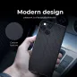 Apple iPhone XR Book Handytaschen LUNA Book Carbon Kohlenstoff-Faser, Elegant  Schwarz
