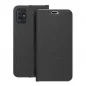 Samsung Galaxy A51 5G Book Handytaschen LUNA Book Carbon Kohlenstoff-Faser, Elegant  Schwarz