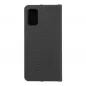 Samsung Galaxy A41 Book Handytaschen LUNA Book Carbon Kohlenstoff-Faser, Elegant  Schwarz