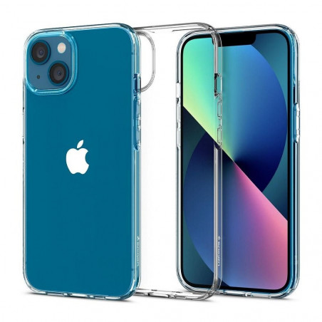 Apple iPhone 13 Hülle Spigen Liquid Crystal Kristallklar  Durchsichtbar